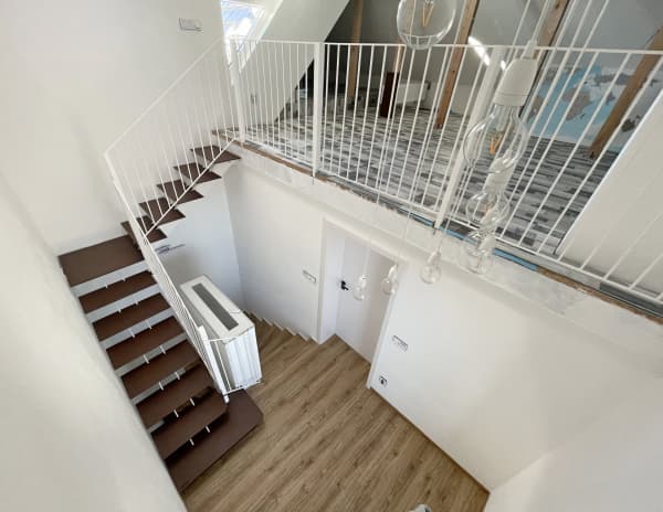 Stair painting process - the final result